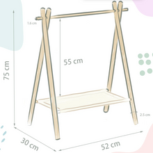 画像をギャラリービューアに読み込む, GG Original Wood Hangers Rack Set/GGオリジナル木製ハンガーラックセット